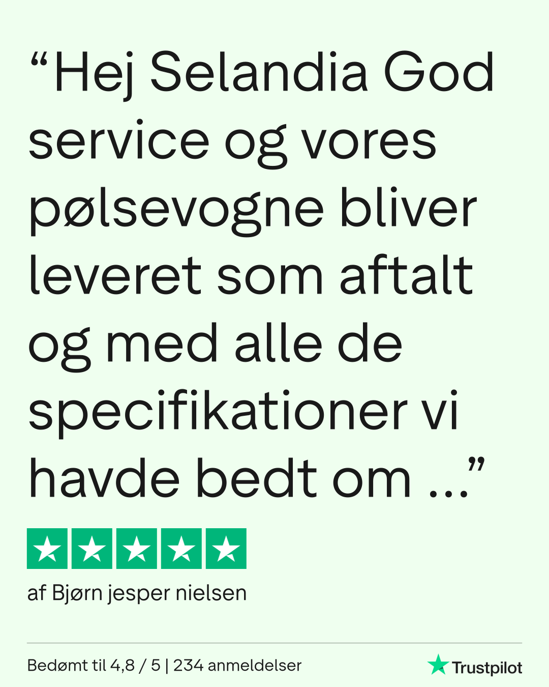 Trustpilot anmeldelse fra Bjørn Jesper Nielsen